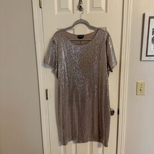 Bebe Shimmering Sequin Dress